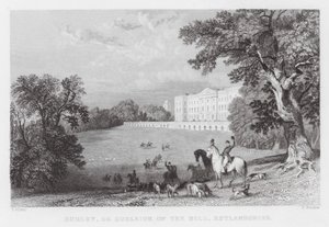 Burley, or Burleigh on the Hill, Rutlandshire (engraving) by Thomas (after) Allom