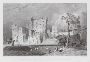 Castle of Ashby de la Zouch, Leicestershire by Thomas (after) Allom