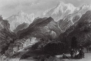 Eaux Bonnes, in the Pyrenees by Thomas (after) Allom
