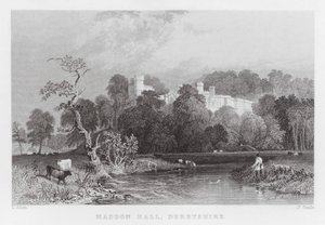 Haddon Hall, Derbyshire by Thomas (after) Allom