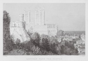 Lincoln from the Castle by Thomas (after) Allom