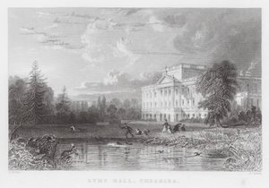 Lyme Hall, Cheshire (engraving) by Thomas (after) Allom