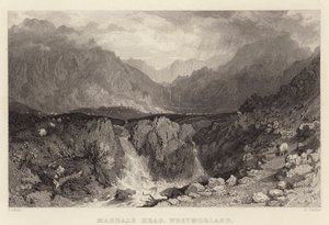 Mardale Head, Westmorland (engraving) by Thomas (after) Allom