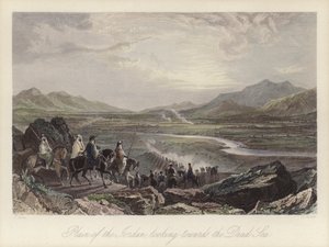 Plain of the River Jordan looking towards the Dead Sea by Thomas (after) Allom