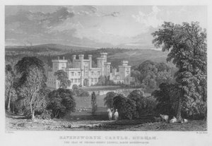 Ravensworth Castle, Durham, the Seat of Thomas-Henry Liddell, Baron Ravensworth (engraving)