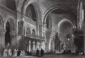 The Cathedral, Angouleme by Thomas (after) Allom