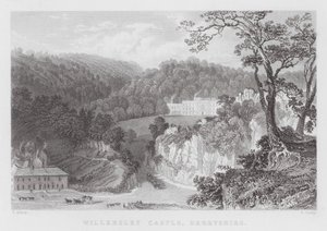 Willersley Castle, Derbyshire by Thomas (after) Allom