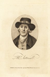 Portrait of Richard Tattersall (1724-1795), founder of the racehorse auctioneers Tattersalls at Hyde Park Corner, London by Thomas (after) Beach