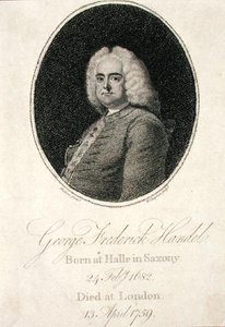 George Frederick Handel (1685-1759) (engraved by W. Chapman) by Thomas (after) Hudson