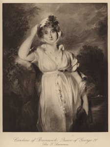 Caroline of Brunswick, Queen of King George IV by Thomas (after) Lawrence
