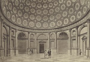 Brokers’ Exchange, Sir Robert Taylor’s Rotunda, Bank of England by Thomas (after) Malton