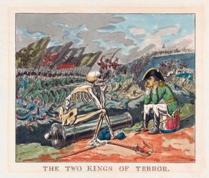 The Two Kings of Terror: Napoleon and Death by Thomas (after) Rowlandson