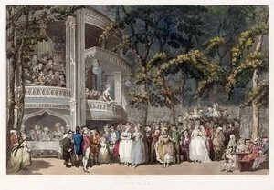 Vauxhall Gardens, London in the 18th century by Thomas (after) Rowlandson