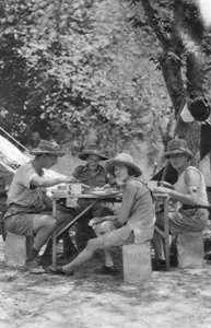 Meal Time, Livingstone to Broken Hill, Northern Rhodesia