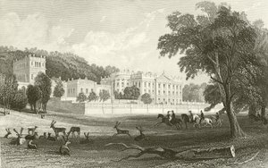 Chatsworth, Derbyshire by Thomas Allom