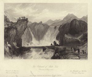 The Cataract of Shih Tan by Thomas Allom
