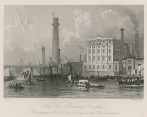 The Lion Brewery in Lambeth by Thomas Allom