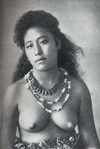 A Samoan Belle, Wearing Necklaces of Teeth and Shells, 1902 by Thomas Andrew