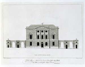 The Town Hall, Bath, engraved by T. Bonnor by Thomas Baldwin