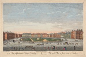 A View of Grosvenor Square, London by Thomas Bowles