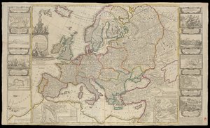 New Map of Europe Done from the Most Accurate Observations Communicated to the Royal Society