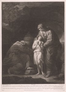 Samma the Demoniac Weeping over the Ashes of His Youngest Son Benoi by Thomas Burke