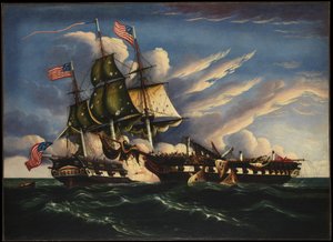 The Constitution and the Guerriere by Thomas Chambers