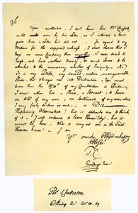 Letter from Thomas Chatterton to William Barrett
