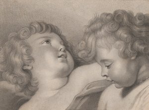 Two Heads of Cherubs by Thomas Cheesman