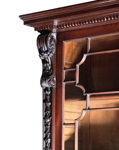 A George III breakfront bookcase