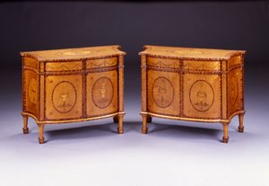 Pair of George III Commodes by Thomas Chippendale