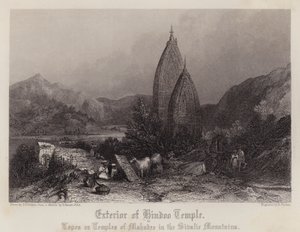 Exterior of Hindoo Temple by Thomas Colman (after) Dibdin