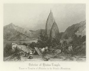 Exterior of a Hindu temple