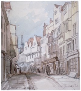 View of Holywell Street, Westminster, London by Thomas Colman Dibdin
