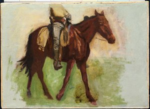 Sketch for Cowboys in the Badlands by Thomas Cowperthwait Eakins