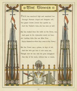 Verse About the Tower of London with Images of Armour and Weaponry