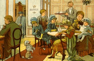Victorian Holidays - Refreshments in the Buffet by Thomas Crane