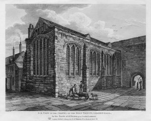 North-East View of the Chapel of the Holy Trinity, Leadenhall, London