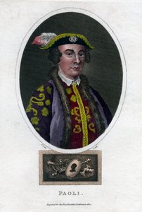 Pascal Paoli, 18th century Corsican general and patriot, 1820 by Thomas Dale