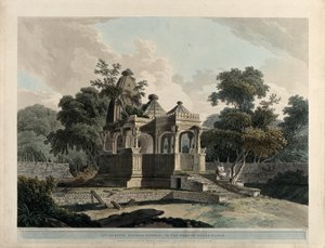 An Ancient Hindu Temple in the Fort of Rotas, Bihar by Thomas Daniell