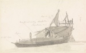 Fishing Barge by Thomas Daniell