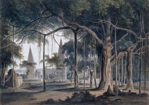 Hindu Temples at Agori, Uttar Pradesh by Thomas Daniell