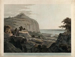 N.W. View of Rotas Ghur, Bahar by Thomas Daniell