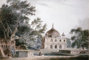 The Mausoleum of Prince Khusrau, Allahabad, Uttar Pradesh by Thomas Daniell