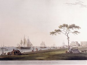 View Taken on the Esplanade, Calcutta by Thomas Daniell