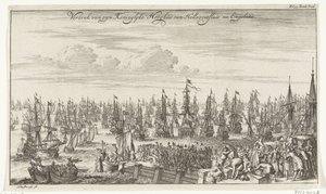 Departure of William III from Hellevoetsluis to England, 1688 by Thomas Doesburgh