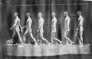 Marey Wheel Photographs of Jesse Godley, 1884 by Thomas Eakins