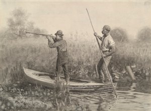 Study for Rail Shooting from a Punt by Thomas Eakins