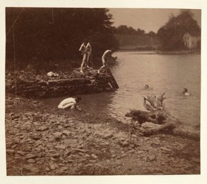 Study for Swimming by Thomas Eakins