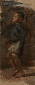Study for black Boy Dancing: The Boy